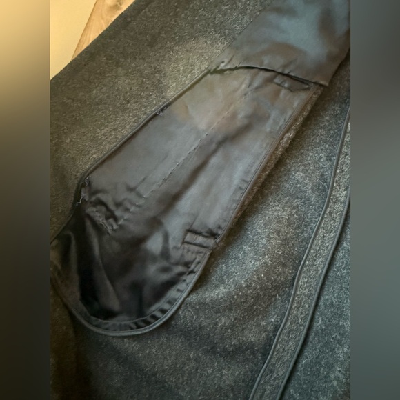 Vintage Hart Schaffner & Marx Overcoat Charcoal Gray USA Made - Picture 6 of 8